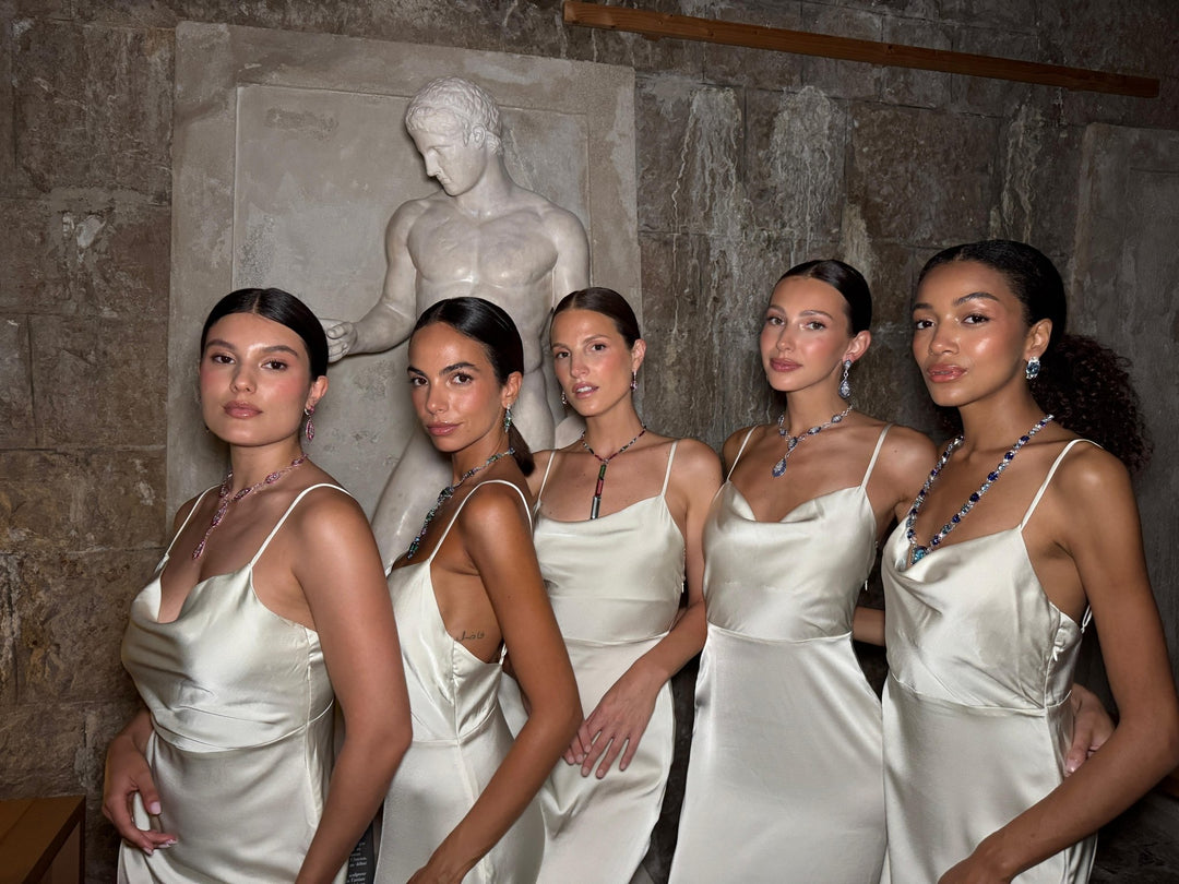 Maquillage pour les mannequins du défilé Boghossian Jewels à la Villa Kérylos - LAURIE FELIGIONI ACADEMIE